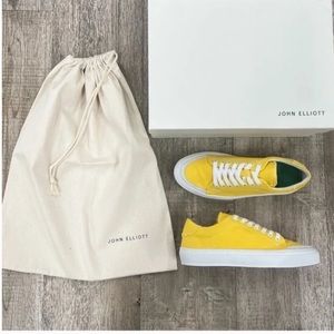 NWT $645 John ElliottMen's Yellow Sneakers size 42